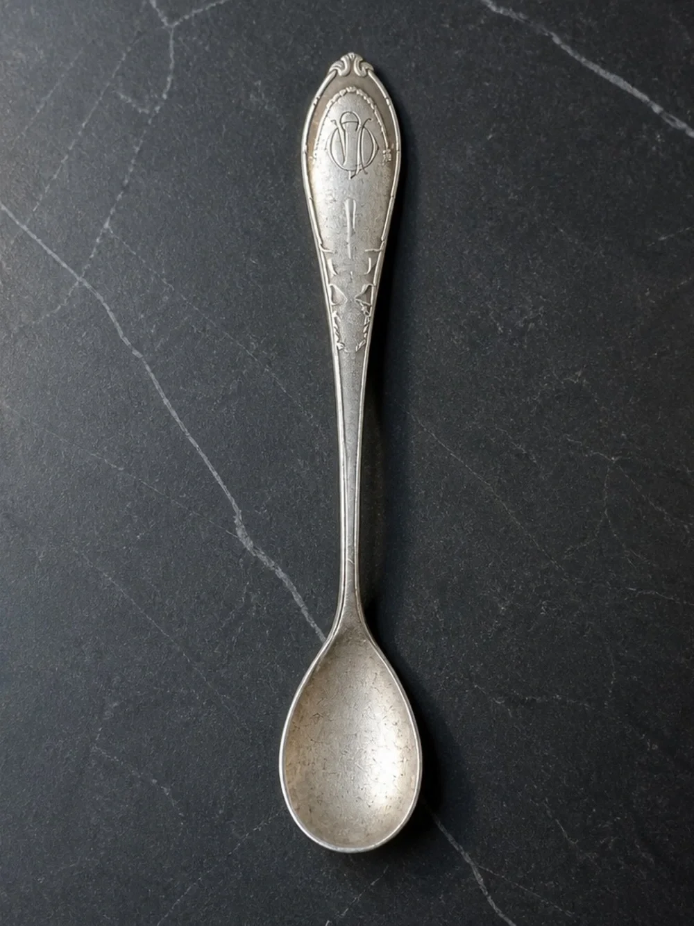 Vintage Floral Sterling Silver-Dessert Spoon Set - Home Dining